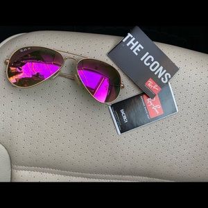 Women’s RayBan aviator sunglasses